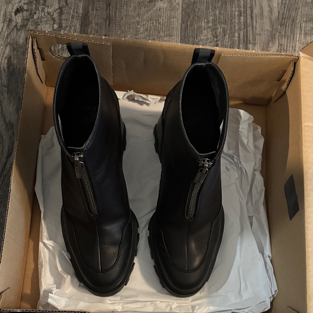 Sorel Brex Heel Zip Boots - Black - Size 8